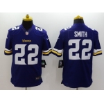 Nike Minnesota Vikings #22 Harrison Smith 2013 Purple Limited Jersey