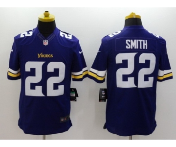 Nike Minnesota Vikings #22 Harrison Smith 2013 Purple Limited Jersey