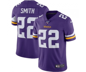 Nike Vikings 22 Harrison Smith Purple 100th Season Vapor Untouchable Limited Jersey