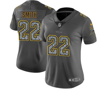 Women's Nike Minnesota Vikings #22 Harrison Smith Gray Static NFL Vapor Untouchable Game Jersey