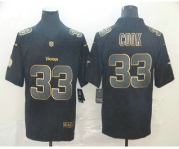 Men's Minnesota Vikings #33 Dalvin Cook Black Gold 2019 Vapor Untouchable Stitched NFL Nike Limited Jersey