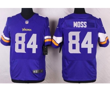 Men's Minnesota Vikings #84 Randy Moss Purple Team Color NFL Nike Elite Jersey
