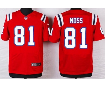 Men's New England Patriots #81 Randy Moss Red Retired Player NFL Nike Elite Jersey