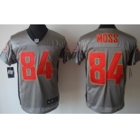 Nike San Francisco 49ers #84 Randy Moss Gray Shadow Elite Jersey