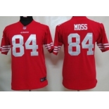 Nike San Francisco 49ers #84 Randy Moss Red Game Kids Jersey