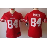Nike San Francisco 49ers #84 Randy Moss Red Limited Womens Jersey