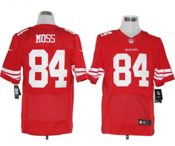 Size 60 4XL-Randy Moss San Francisco 49ers #84 Red Stitched Nike Elite NFL Jerseys