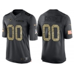 Men's New England Patriots Custom Anthracite Camo 2016 Salute To Service Veterans Day NFL Nike Limited Jersey