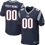 Men's Nike New England Patriots Customized Blue Elite Jersey