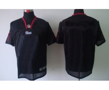 Men's Nike New England Patriots Customized Lights Out Black Elite Jersey
