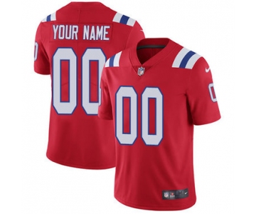 Men's Nike New England Patriots Red Customized Vapor Untouchable Player Limited Jersey