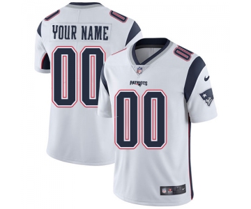 Men's Nike New England Patriots White Customized Vapor Untouchable Player Limited Jersey