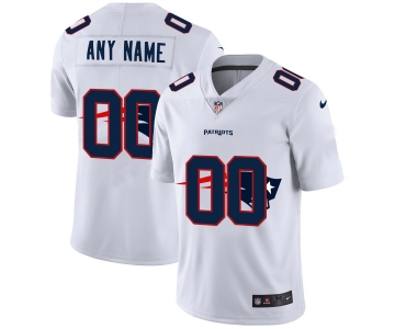 Nike New England Patriots Customized White Team Big Logo Vapor Untouchable Limited Jersey