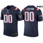 Women's New England Patriots Navy Custom Color Rush Legend NFL Nike Limited Jersey