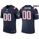 Women's New England Patriots Navy Custom Color Rush Legend NFL Nike Limited Jersey