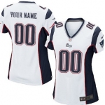 Women's Nike New England Patriots Customized White Limited Jersey