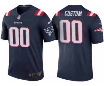 Youth New England Patriots Navy Custom Color Rush Legend NFL Nike Limited Jersey