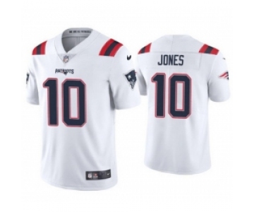 Men New England Patriots #10 Mac Jones White 2021 Vapor Limited Football Jersey