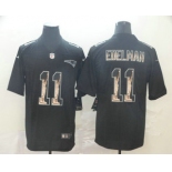 Men's New England Patriots #11 Julian Edelman 2019 Black Statue Of Liberty Stitched NFL Nike Limited Jersey