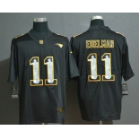 Men's New England Patriots #11 Julian Edelman Jesus Faith Black Vapor Untouchable Stitched NFL Nike Limited Jersey