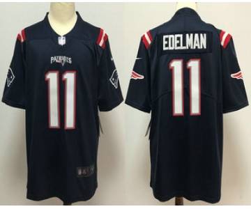 Men's New England Patriots #11 Julian Edelman Navy Blue 2020 Color Rush Stitched NFL Nike Limited Jersey