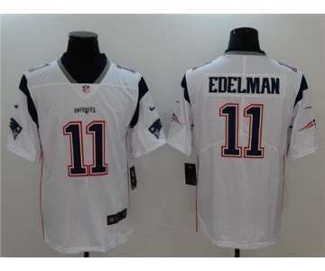 Men's New England Patriots #11 Julian Edelman White 2017 Vapor Untouchable Stitched NFL Nike Limited Jersey