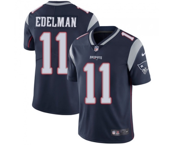 Nike New England Patriots #11 Julian Edelman Navy Blue Team Color Men's Stitched NFL Vapor Untouchable Limited Jersey