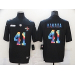 Men's New Orleans Saints #41 Alvin Kamara Multi-Color Black 2020 NFL Crucial Catch Vapor Untouchable Nike Limited Jersey