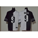 Men's New Orleans Saints #9 Drew Brees Black White Peaceful Coexisting 2020 Vapor Untouchable Stitched NFL Nike Limited Jersey