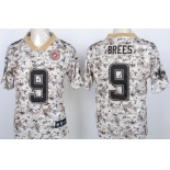 Nike New Orleans Saints #9 Drew Brees 2013 USMC Camo Elite Jersey