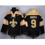 Nike New Orleans Saints #9 Drew Brees 2014 Black Hoodie
