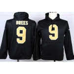 Nike New Orleans Saints #9 Drew Brees Black Hoodie