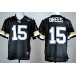 PPurdue Boilermakers #15 Drew Brees Black Jersey