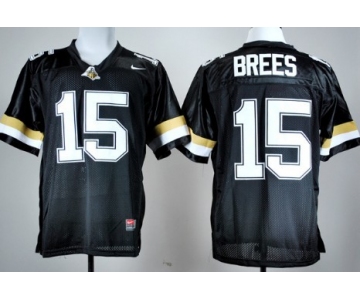 PPurdue Boilermakers #15 Drew Brees Black Jersey