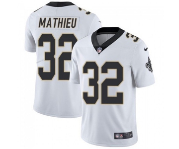 Men's New Orleans Saints #32 Tyrann Mathieu White Vapor Limited Stitched Jersey