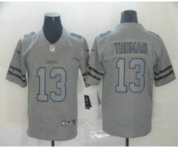 Men's New Orleans Saints #13 Michael Thomas 2019 Gray Gridiron Vapor Untouchable Stitched NFL Nike Limited Jersey