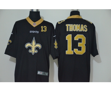 Men's New Orleans Saints #13 Michael Thomas Black 2020 Big Logo Number Vapor Untouchable Stitched NFL Nike Fashion Limited Jersey