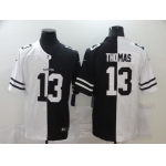 Men's New Orleans Saints #13 Michael Thomas White Black Peaceful Coexisting 2020 Vapor Untouchable Stitched NFL Nike Limited Jersey