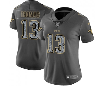 Women's Nike New Orleans Saints #13 Michael Thomas Gray Static NFL Vapor Untouchable Game Jersey