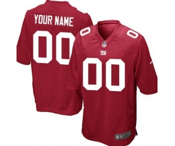 Kids' Nike New York Giants Customized Red Game Jersey