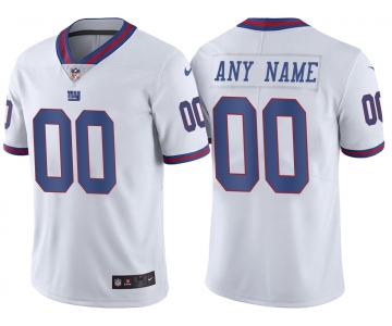 Men's New York Giants ACTIVE PLAYER Custom White Color Rush Limited Stitched NFL Jersey