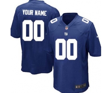 Men's Nike New York Giants Customized Blue Game Jersey