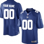 Men's Nike New York Giants Customized Blue Limited Jersey