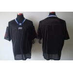 Men's Nike New York Giants Customized Lights Out Black Elite Jersey