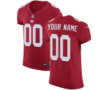Men's Nike New York Giants Customized Red Alternate Vapor Untouchable Custom Elite NFL Jersey