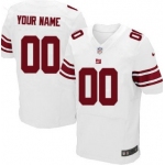 Men's Nike New York Giants Customized White Elite Jersey