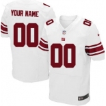 Men's Nike New York Giants Customized White Elite Jersey