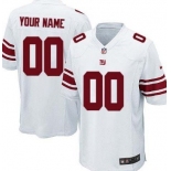 Men's Nike New York Giants Customized White Game Jersey