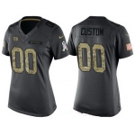 Women's New York Giants Custom Anthracite Camo 2016 Salute To Service Veterans Day NFL Nike Limited Jersey