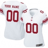 Women's Nike New York Giants Customized White Limited Jersey